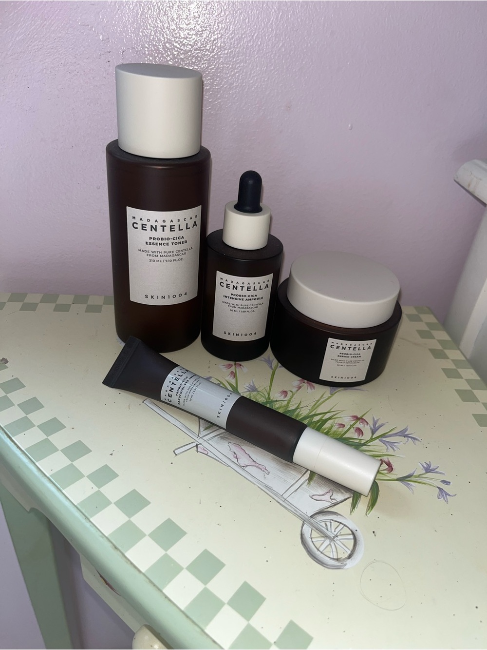 Madagascar Centella Toner, Ampoule, Cream, Eye Cream Calming Hydration 4 pc NEW